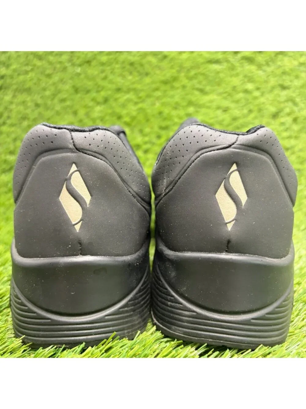 Skechers Uno-Stand on Air Womens Size 7.5D Black Athletic Running Shoes Sneakers